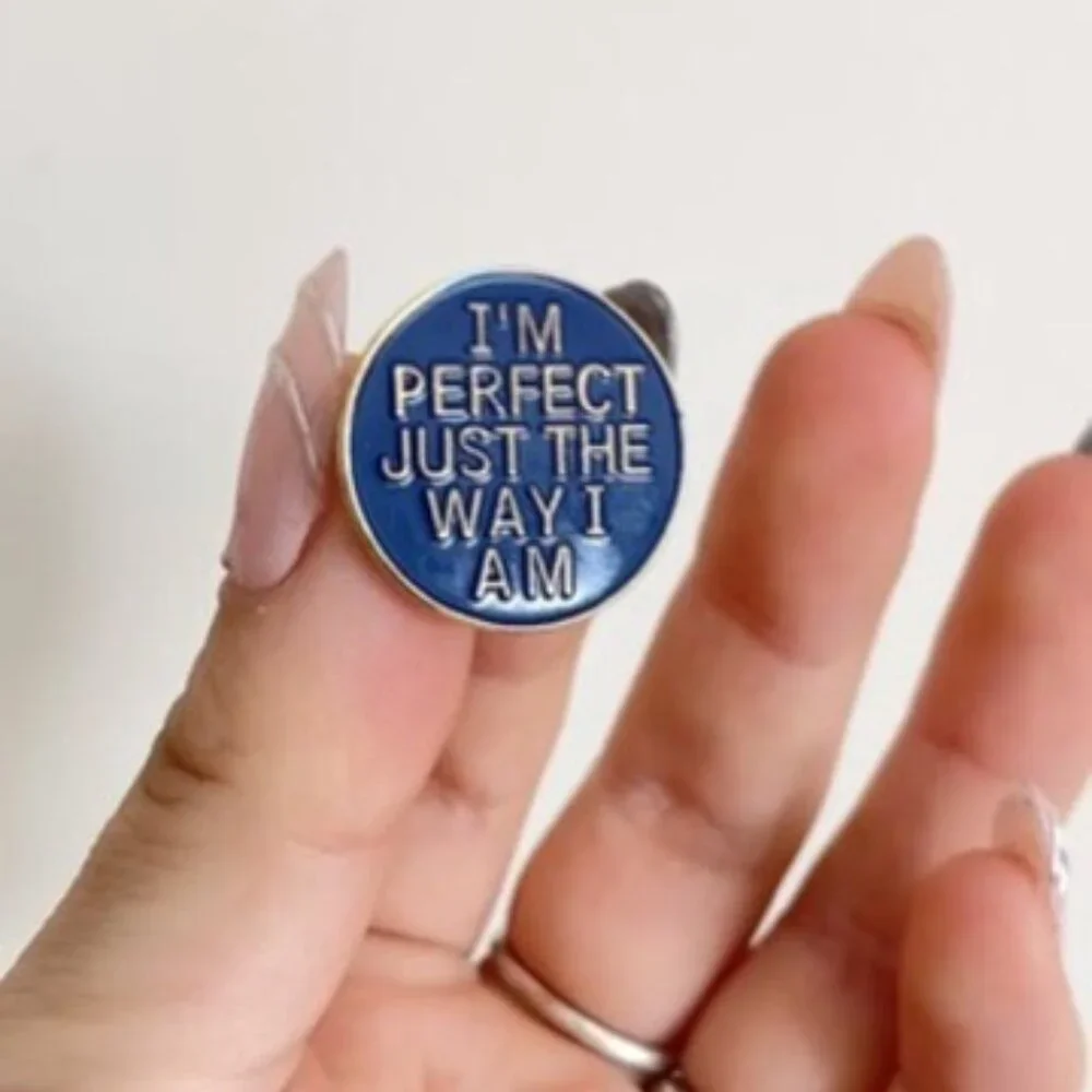 Enamel Statement Pin - Navy 